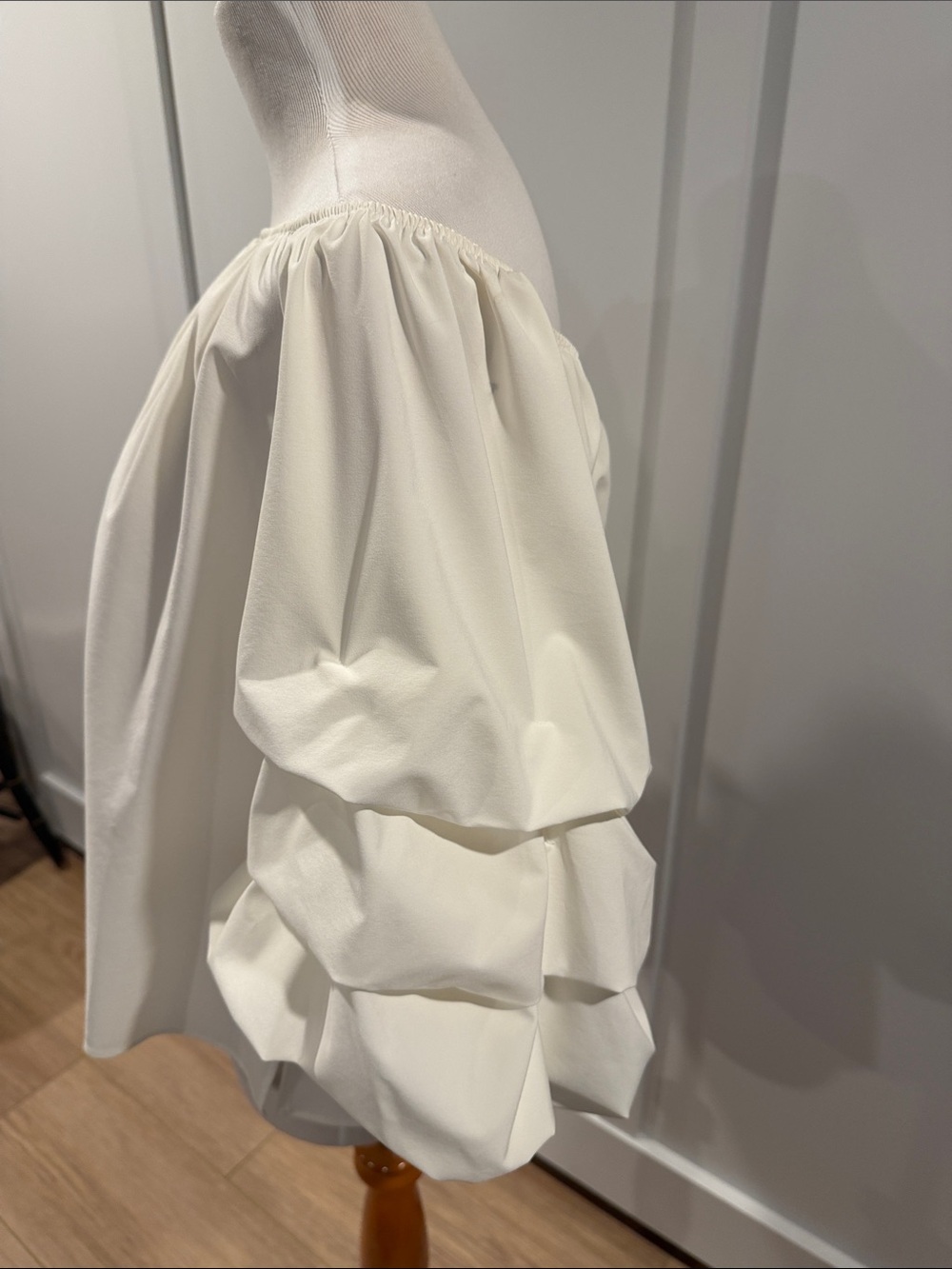 Joseph Ribkoff white Off-Shoulder Ruffle Sleeve Top - Picture 2 of 11